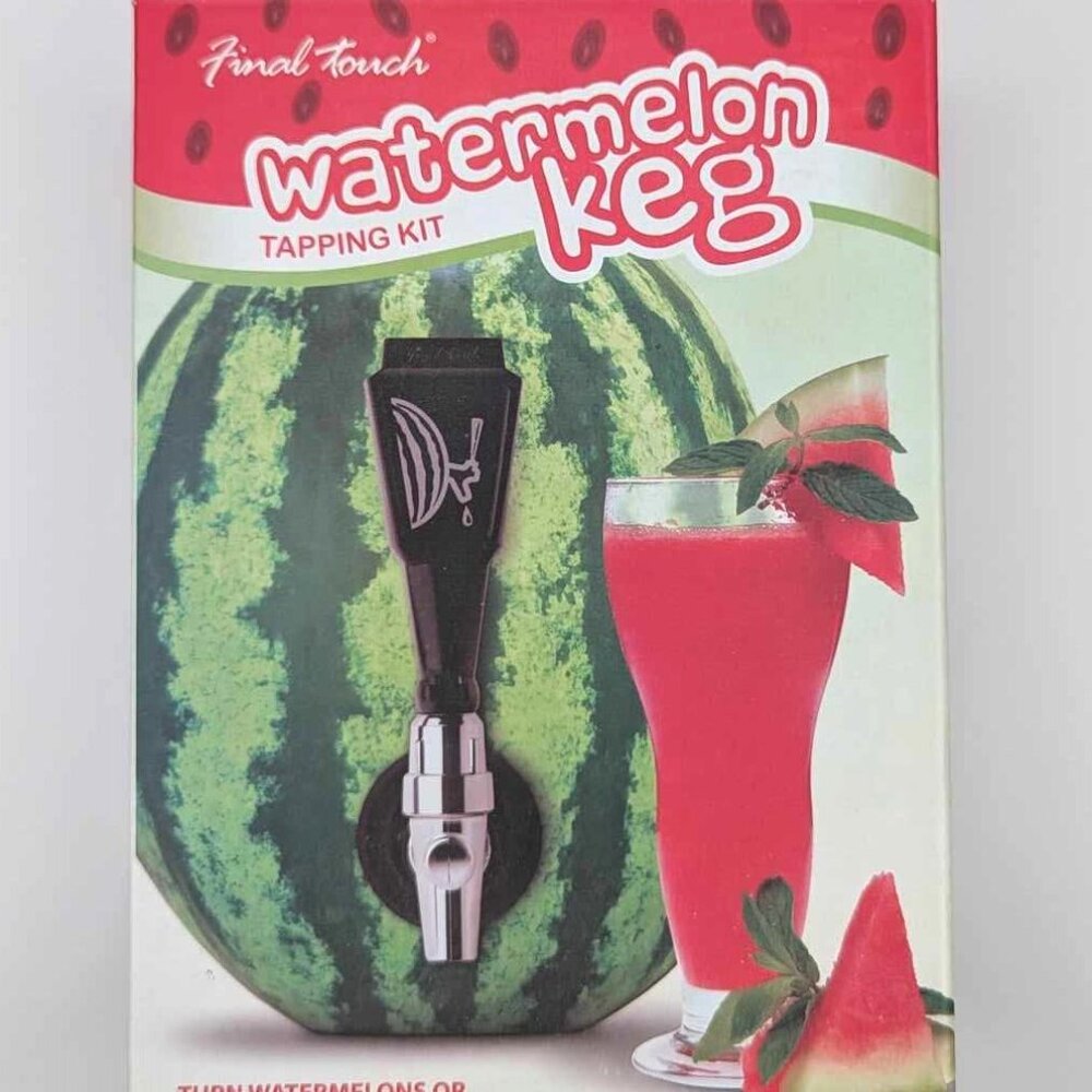 Final Touch Watermelon Keg Tapping Kit with Coring Tool and Instructions
